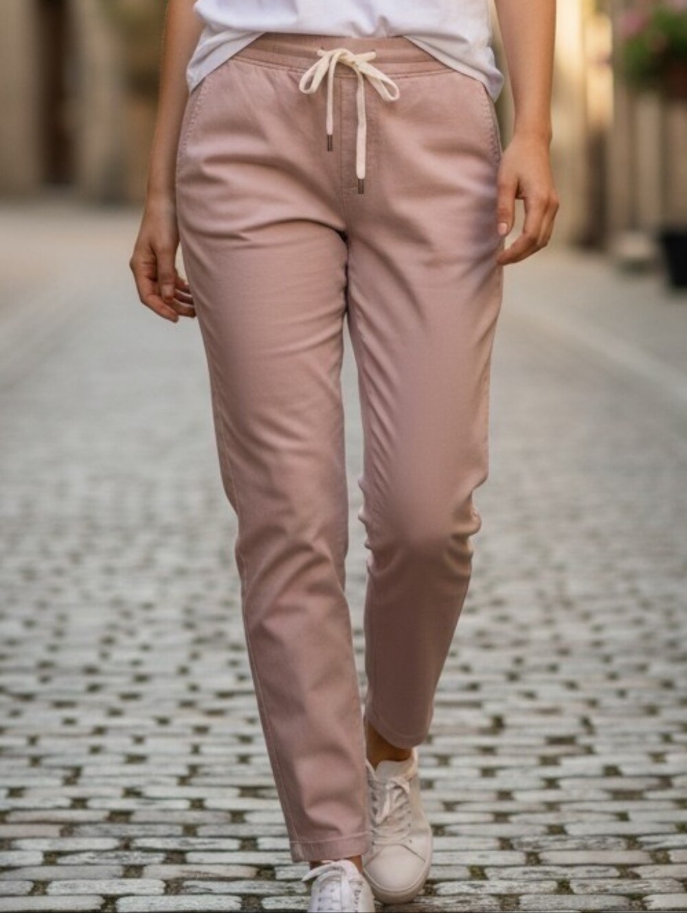 Paige Cotton-Blend Twill Pants, Fraser Slim Fit, Vintage Twilight Haze Sz 30
